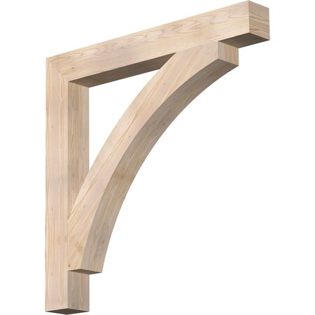 Ekena Millwork Thorton Block Smooth Bracket, Douglas Fir, 5 1/2"W x 46"D x 46"H BKT06X46X46THR05SDF